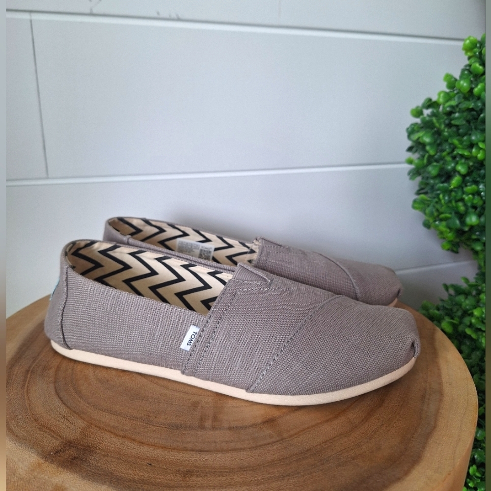 Toms Gray Loafers Slip-Ons
